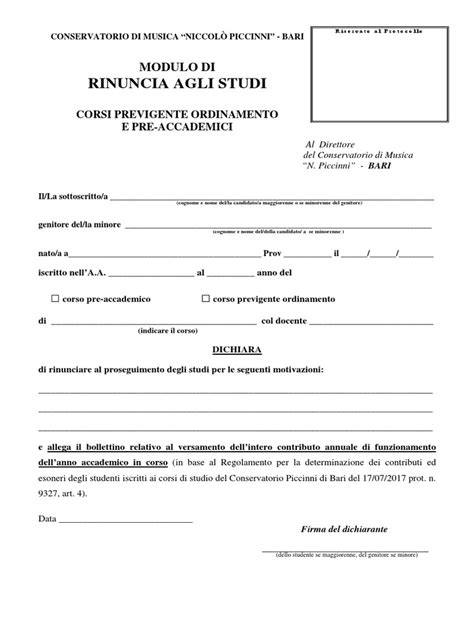 Rinuncia Studi Sapienza