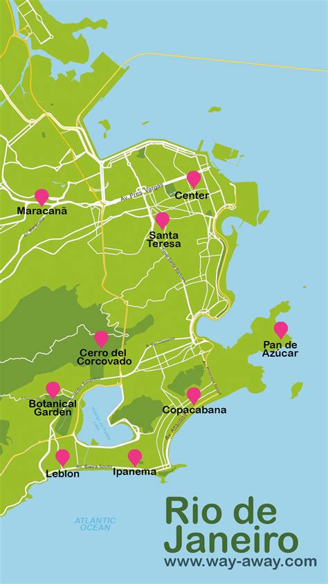 Rio De Janeiro Mapa De Bairros