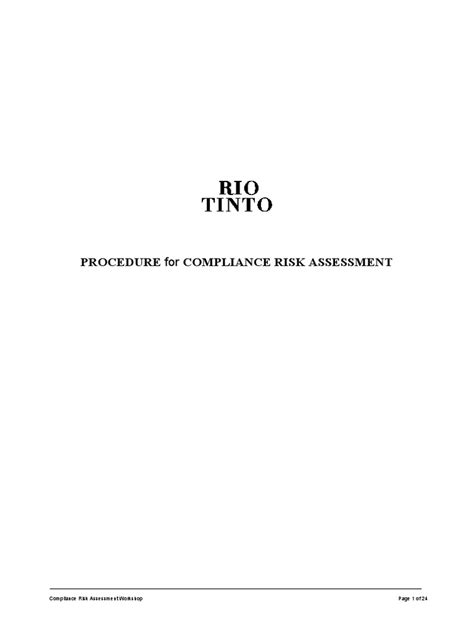 rio tinto compliance scodle