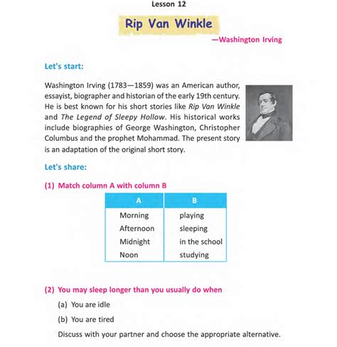 Rip Van Winkle Question Answer