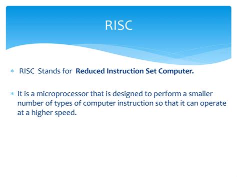 Risc Stands For