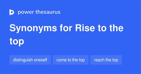 Rising To The Top Synonyms Documentine Com On Top Of That Synonym - On Top Of That Synonym