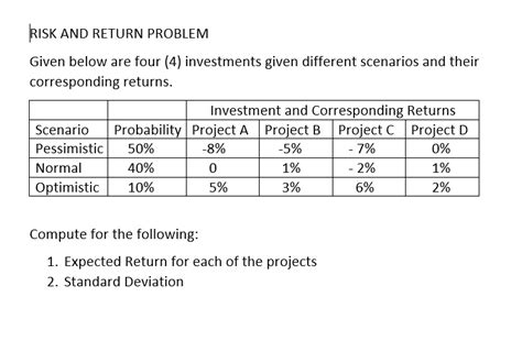 Download Risk And Return Problems Solutions 