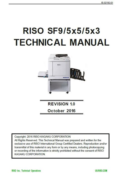 Riso Error Service Manual