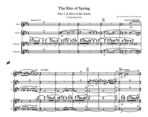 Rite Of Spring In Full Score ( Dover Music Scores)