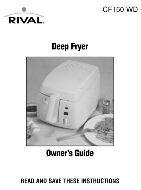 rival fryer manual