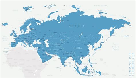 River Dividing Eurasia