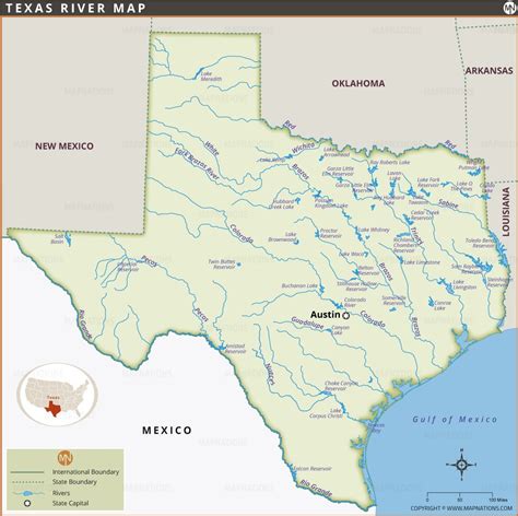 river map in texas