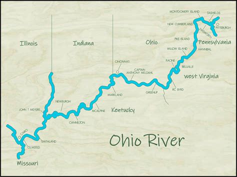 river ohio map