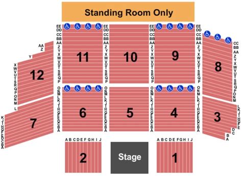 rivers casino event center seating chart