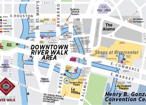 riverwalk texas map