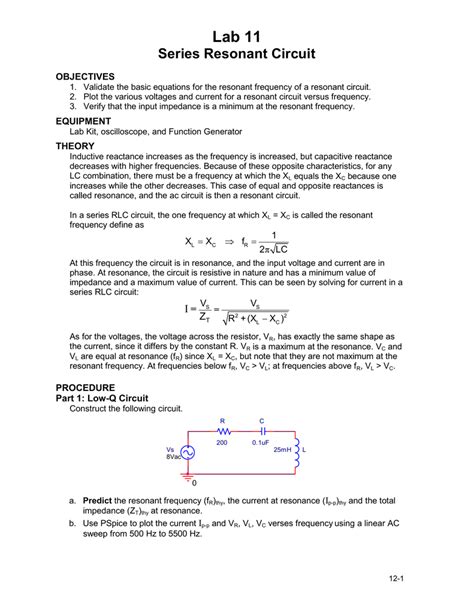 Rl Circuit Lab Report