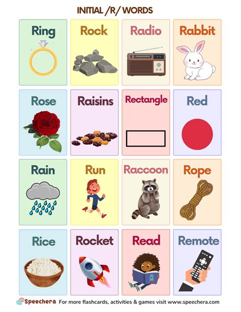 Rl Words Speech Therapy