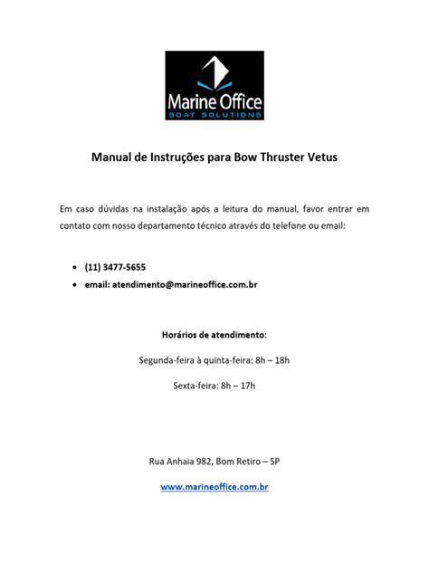 rmc bow thruster manual