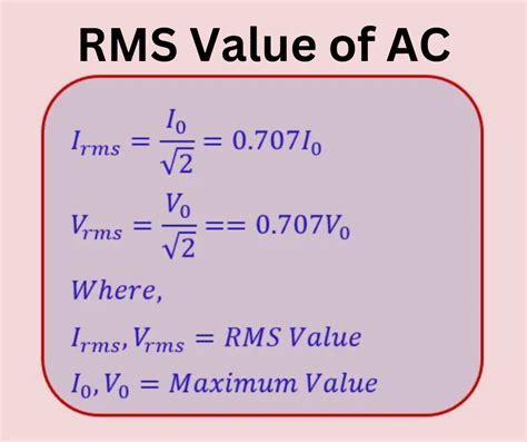 Rms Value Definition