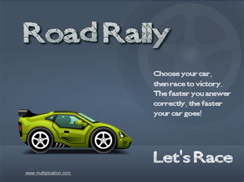 Road Rally Multi Player Free Online Multiplication Math Math Car Race - Math Car Race