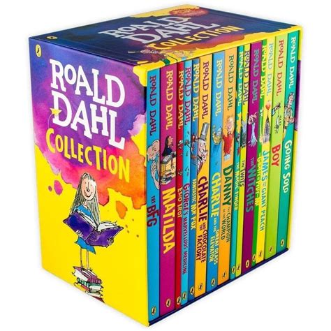 Read Online Roald Dahl 15 Books Collection Pack The Witches Matilda The Bfg Going Solo The Giraffe The Pelly And Me The Magic Finger James And The Giant Mr Fox Esio Trot Charlie Chocolate Factory 