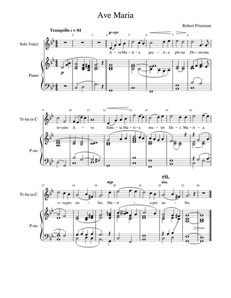 Read Robert Prizeman Music Score 