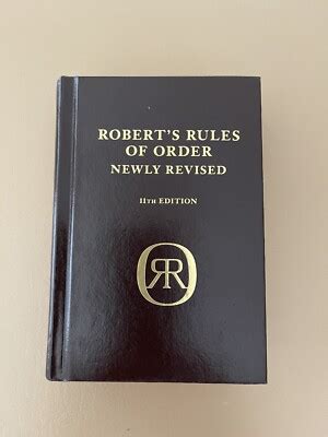 Roberts Rules Or Order 11th Edition