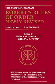 Read Online Roberts Rules Of Order Newly Revised 9Th Edition 