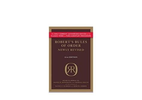 Download Roberts Rules Of Order Newly Revised Roberts Rules Of Order Paperback 