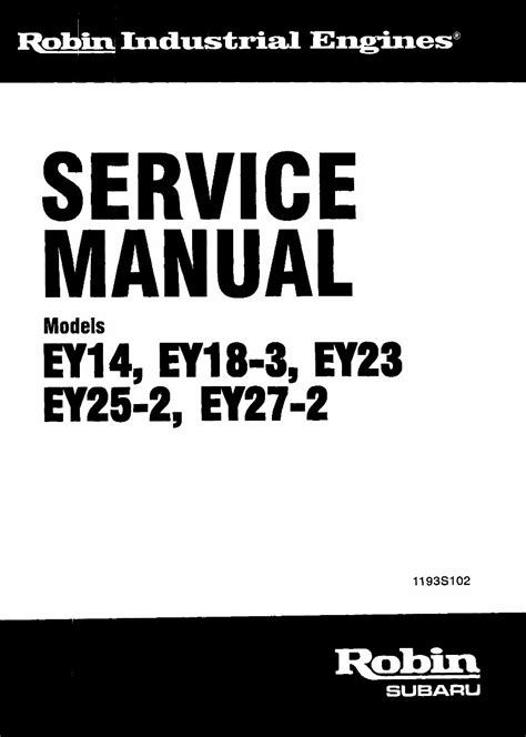 robin ey27 manual
