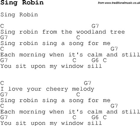 Read Online Robin Robin Sing Me A Song Low Voice Sheet Music By 