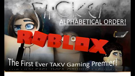 Roblox Games In Alphabetical Order