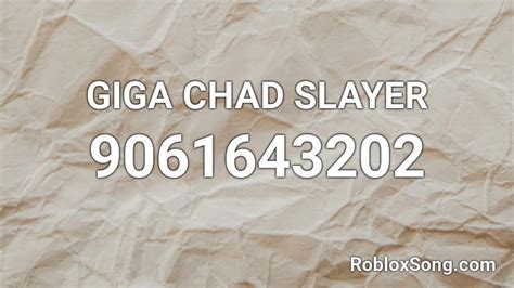 Meet Giga Chad. - Roblox