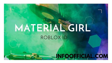roblox music id codes material girl