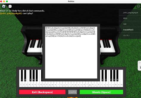 Roblox Sheet Music