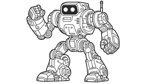 Robot Para Colorear