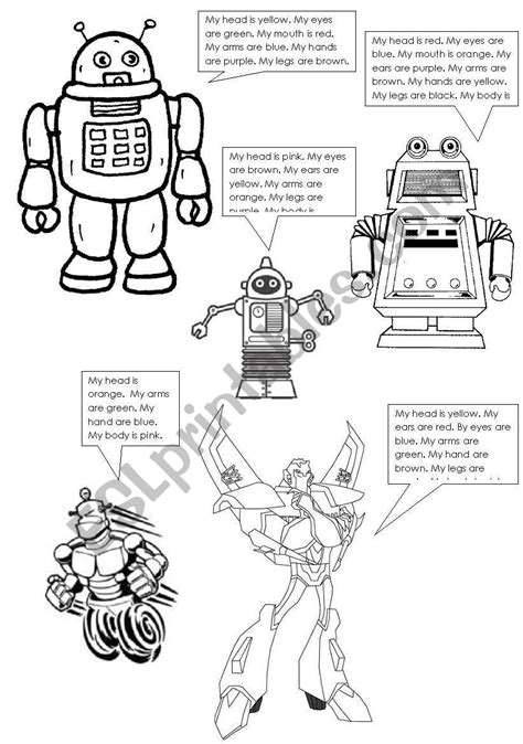 robots ESL worksheet by Ajloona
