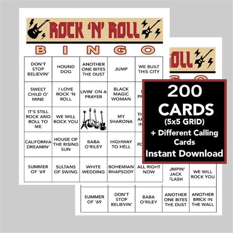 rock n roll bingo online ybbo