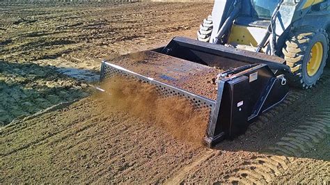Rock Rake Skid Steer Attachment