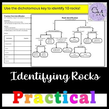 Read Online Rock Identification Activity Guides Dichotomous Keys 