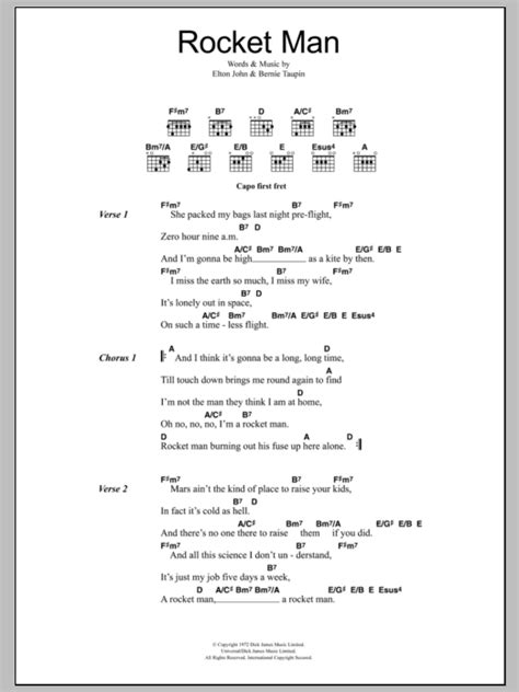 Rocket Man Chords