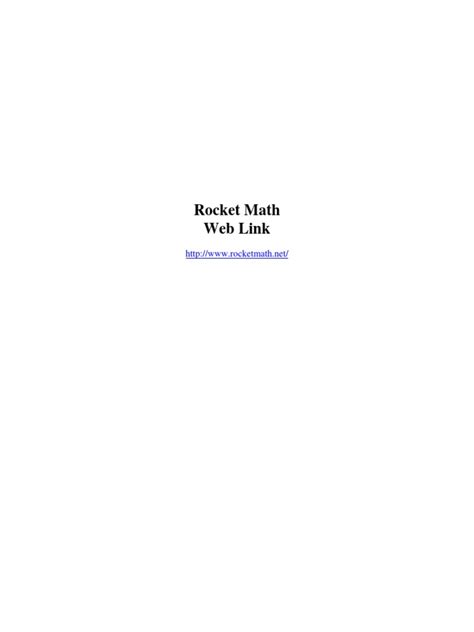 Rocket Math Pdf Fraction Mathematics Multiplication Scribd Rocket Math Multiplication Worksheets - Rocket Math Multiplication Worksheets
