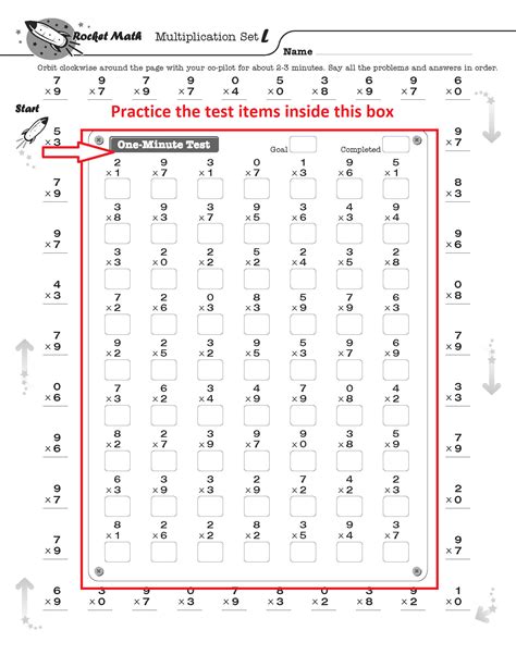 Rocket Math Worksheet Free Printable Pdf For Kids Rocket Math Multiplication Worksheets - Rocket Math Multiplication Worksheets