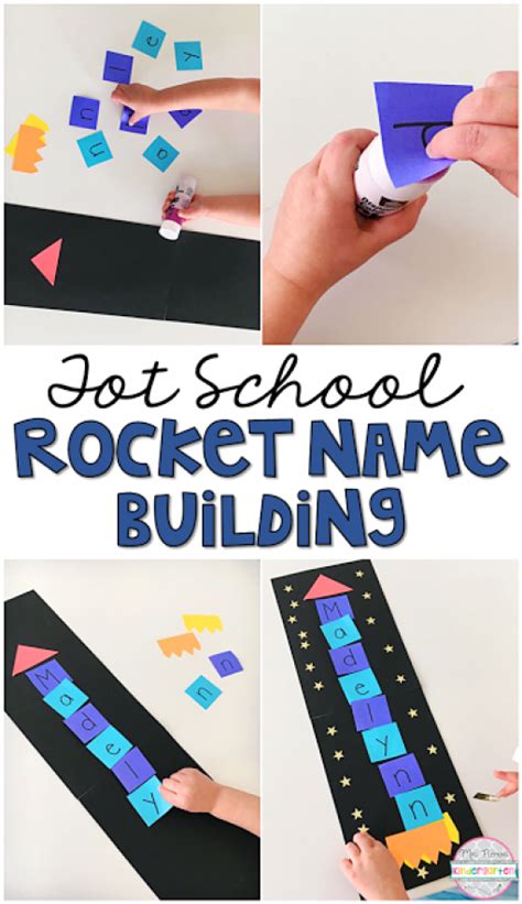 Rocket Name Building Activity For Preschoolers Modern Homestead Rocket Activities For Kindergarten - Rocket Activities For Kindergarten