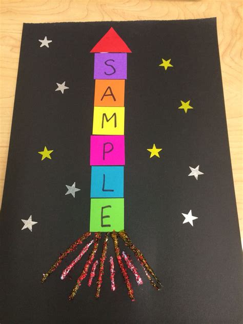 Rocket Name Writing Craft Teacher Made Twinkl Kindergarten Rocket Worksheet - Kindergarten Rocket Worksheet