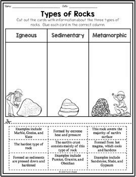 Rocks And Minerals Worksheets Sedimentary Rocks Worksheet 6th Grade - Sedimentary Rocks Worksheet 6th Grade