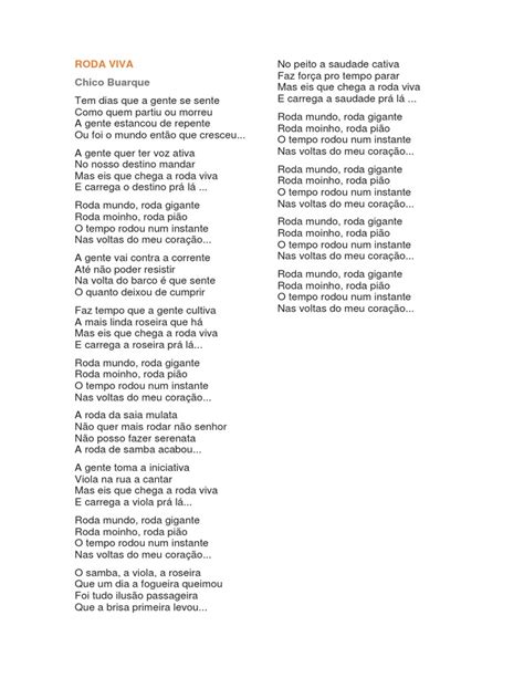 Roda Viva Letra