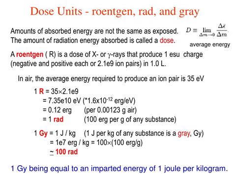Roentgen To Gray
