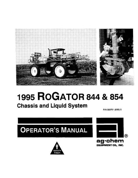 Full Download Rogator 854 Operators Manual 
