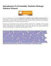 Rohatgi Solution Manual