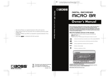 Roland Micro Br Owners Manual For Mobile Tutorial Free Online On Mib Akabbit Site