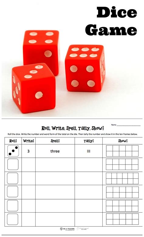 Roll Of The Dice Worksheet Education Com Dice Math Worksheet 1st Grade - Dice Math Worksheet 1st Grade