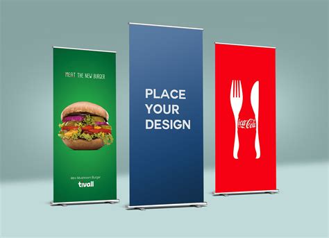 roll up banner mockup free