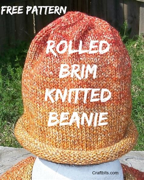 Rolled Brim Hat Pattern Circular Needles